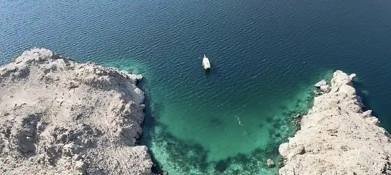 Musandam dhow in Oman fjords