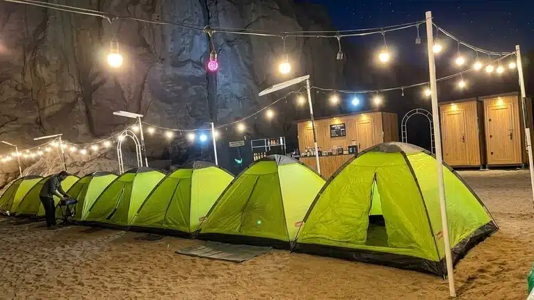 What expect from beach camping in Khasab Musandam and activities