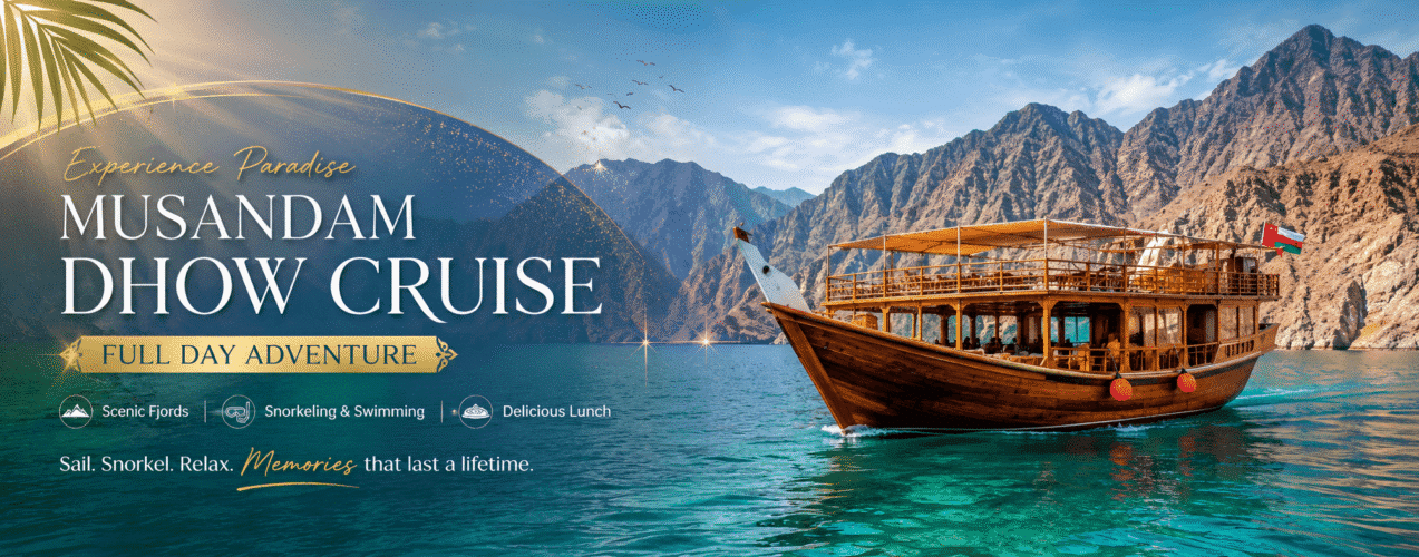 Khasab tours on boat from Dubai with transport